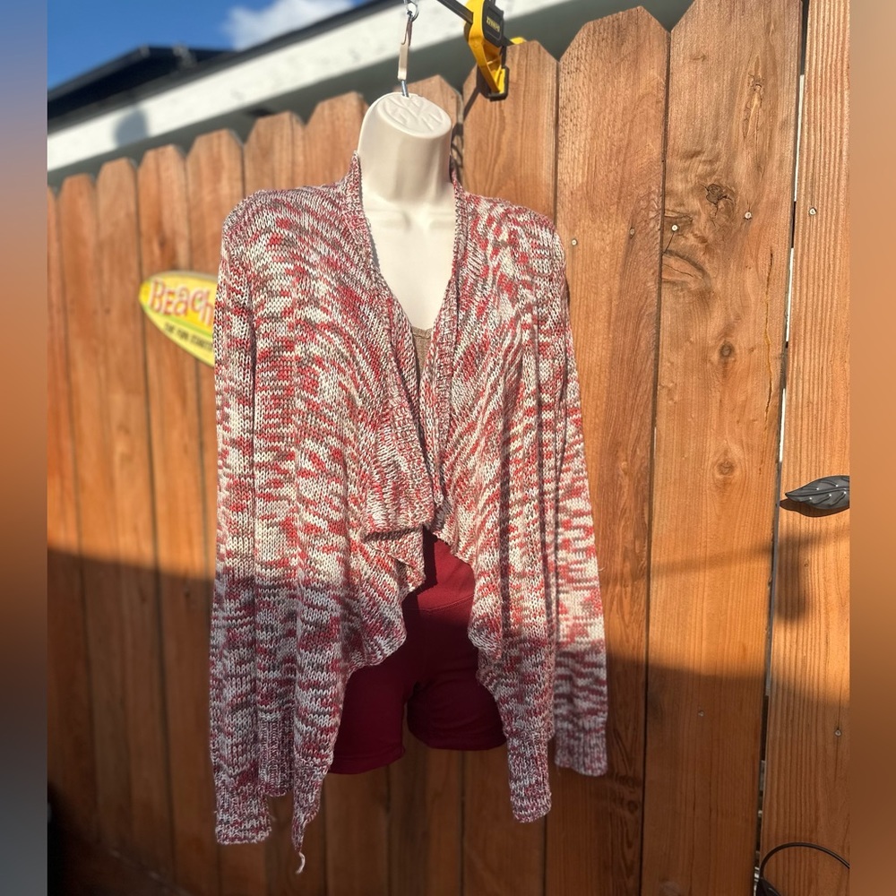 Beautiful multi-colored cardigan, size medium.